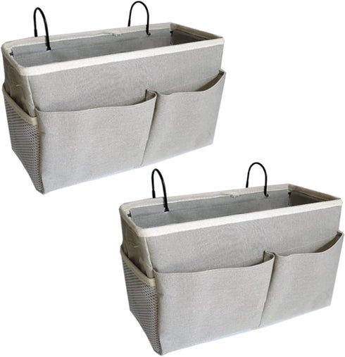 Bedside Caddy, Bedside Hanging Storage Organizer for College Dorm Bed, Bunk and Hospital Beds, Can be Placed Magazine, Books, Phones,Keys, kettle,...