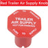 Parking Brake and Trailer Air Supply Mv-3 Knob Yellow & Red Fit for Peterbilt Kenworth Volvo Western Star Truck Replace Bendix 298818 298817...