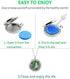 Aromatherapy Essential Oil Diffuser Stainless Steel 30 MM Silver Magnetic Locket Pendant 2 Sizes Chain Necklace, Refill Pads & Diffuser Bracelet i...