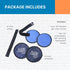 FlexiKold Gel Ice Pack Circles w/Straps (4 Pack) - Small Ice Packs, Reusable Ice Pack for Injuries, Ice Packs Reusable, Breastfeeding, Wisdom Teet...
