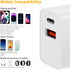 2Pack Set USB C Charger Block, 6.6 FT USB C to USB C Cable, Fast Charging Block Cube Brick Plug Adapter Compatible for with iPhone 15 Pro Max Plus...