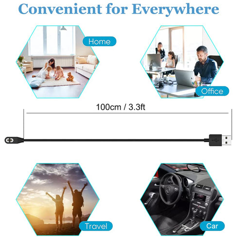 Magnetic Charging Cable Compatible with AfterShokz Aeropex AS800 OpenComm ASC100SG Bluetooth Headphones Accessories USB Fast Charger Cord 3.3ft (2...