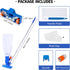 Portable Pool Vacuum Jet Cleaner-with Brush&Filter Bag&48" Pole,No Electric Power Needed, Use Garden Hose Water Pressure to Vacuum,for Inflatable ...