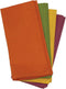 Aunt Martha's Fall Collection Dinner Napkins, Set of 4, Orange, Green, Yellow And Purple...