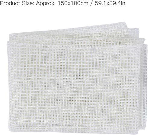 GLOGLOW Latch Hook Canvas, Mesh Fabric Blank Rug Hooking Mesh Canvas Kit DIY Rug Canvas for Latch Hook Rug Tapestry Canvas DIY(150x100cm/59x39.4in...