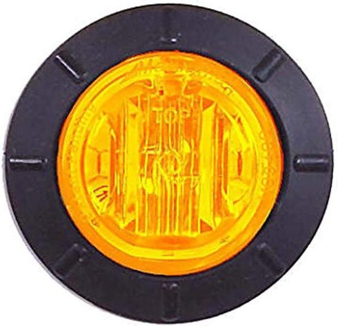 Maxxima M09400YCL Amber 1-1/4" Round LED Clear Lens Clearance Marker Light...