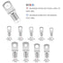 132 PCS Battery Terminal Connectors, 4 6 8 10 Gauge Wire Connectors, Battery Terminals, Tinned Cable Ends, Copper Wire Lugs for 4 6 8 10 AWG, Ring...