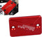 Motorcycle CNC Front Brake Fluid Reservoir Cover Cap Compatible To XR50/XR100 CRM50 CRM80 FTR223 SL230 XR230 CRM250R/AR CRF250L CRF250M CRF250RALL...