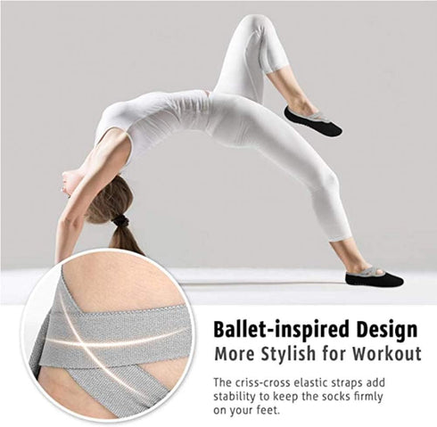Non Slip Yoga Socks for Women,Sticky Sock for Pilates & Pure Barre & Walking & Bikram Fitness Socks with Grips...