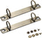Semetall 2pcs A7 Notebook 2-Ring Binder Mechanism Metal Loose Leaf Binders Ring Clips Ring Binder Replacement Kit,Bronze...