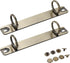 Semetall 2pcs A7 Notebook 2-Ring Binder Mechanism Metal Loose Leaf Binders Ring Clips Ring Binder Replacement Kit,Bronze...