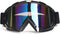 Motorcycle Goggles - Dirt Bike & Motocross Goggles, Windproof & Dustproof, Anti-Scratch, Offroad, PU Resin Frame, Black Frame + Color Lens...