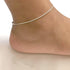 Anklet for Women 18K Gold Plated Dainty Thin Snake Chain Anklets Adjustable Stainless Steel Herringbone Ankle Bracelet Beach Jewelry Gifts...