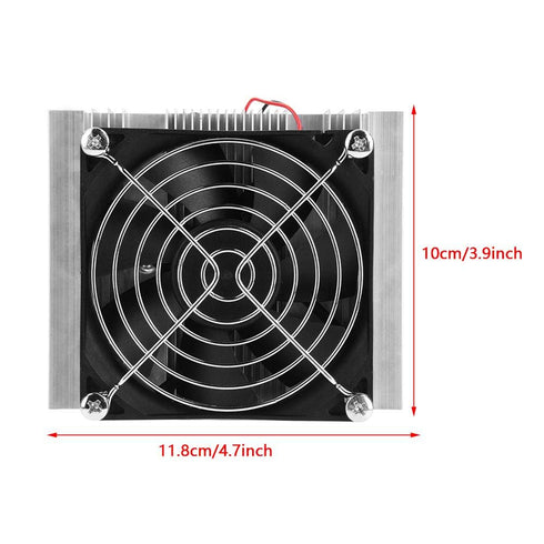 12V Semiconductor Refrigeration Module with Fan, DIY Cooling Device Peltier Cold Plate Cooler DC 12V......