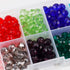 4MM Crystal Glass Beads Finding Spacer Beads Faceted for Jewelry Making Findings with Plastic Container Box (1000PCS)...