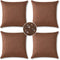 OTOSTAR Pack of 4 Outdoor Waterproof Throw Pillow Covers 16x16 Inch Garden Decorative Pillow Covers Cushion Sham Pillowcase Shell Patio Cushion Ca...