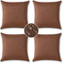 OTOSTAR Pack of 4 Outdoor Waterproof Throw Pillow Covers 16x16 Inch Garden Decorative Pillow Covers Cushion Sham Pillowcase Shell Patio Cushion Ca...
