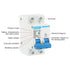 MECCANIXITY Miniature Circuit Breaker Low Voltage AC 32A 400V 2 Pole DIN Rail Installation DZ47-63 C32...