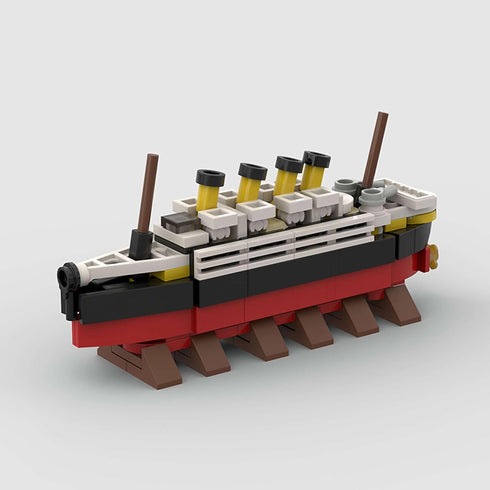 Titanic Break MOC Building Blocks,Cruise Ship Shipwreck DIY,Ship Boat Blocks Building Toys Gifts for Kids-152PCS...