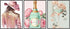 Posterizer 3 pcs-Pastel Pink and Baby Blue Champage and Woman-Floral Botanical Art-Abstract & Modern Art- Living Room Bedroom Decor- unframed wall...