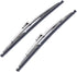 12" Polished Stainless Steel Front Windshield Wiper Blades Pair Fits many Classic GM & Ford...