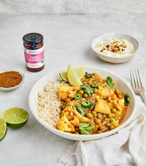Mekhala Tikka Masala Indian Cooking Paste. Versatile sauce, marinade, cooking paste. Medium spice ORGANIC VEGAN GLUTEN-FREE NO ADDED SUGAR 3.53oz...