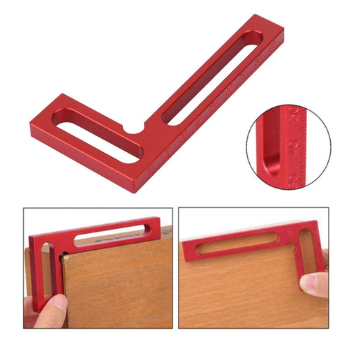 Rectangular 90 Degree Professional Positioning Ruler Woodworking Clamping Square Ruler Measurement Square Layout Template Tool...