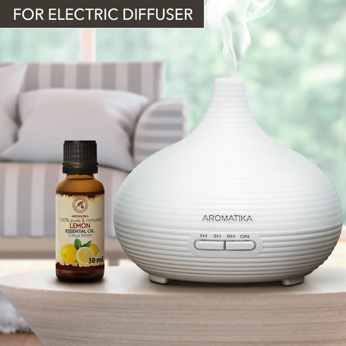Lemon Essential Oil 1.0 Fl Oz (30ml) - Citrus Limon - Italy - 100% Pure & Natural - Aromatherapy - Relax - Diffuser - Nails Care...