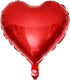 10Pcs Red Foil Heart Shaped Balloons 18 Inch Heart Mylar Balloons For Baby Shower Wedding Valentine Decorations Love Balloons Party Decorations...