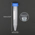 10ml Centrifuge Tube Conical Bottom Blue Screw Cap with Clear Graduation and Writing Area, Pack of 20...