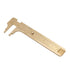 Double Scale Vernier Calipers Brass Sliding Gauge Sliding Pocket Caliper Handy Measuring Tool mm/inch for Measuring Jewelry(100mm)...
