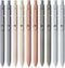 Gel Pens, 10Pcs 0.5mm Black Ink Pens Fine Point Smooth Writing Pens, High-End Series Retractable Pens for Journaling Note Taking, Cute Office Scho...