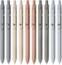 Gel Pens, 10Pcs 0.5mm Black Ink Pens Fine Point Smooth Writing Pens, High-End Series Retractable Pens for Journaling Note Taking, Cute Office Scho...