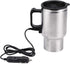 Electric Tea Kettle Car Electric Mug Heated Travel Mug Portable Stainless Steel Electric Car Kettle Boiler Coffee Tea Car Cup with Airtight Lid, A...