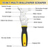 3Pcs Putty Knife, 2" 4" Spackle Knife Set Stainless Steel 15-in-1 Painters Scraper Wallpaper Scraper Tool for Repairing Drywall, Removing Wallpape...
