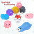LUDILO Mochi Animal Squishies Toys 2nd Generation Glitter Mochi Squishy 20pcs Kawaii Mini Squishies Squeeze Toys for Kids Stocking Stuffers Class ...