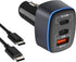 USB C Car Charger 95W, 3-Port PD 65W PPS 55W QC3.0 30W Fast Car Charger for iPhone 14/13/12/11 Pro Max, Samsung Galaxy, Google Pixel, MacBook/Lapt...