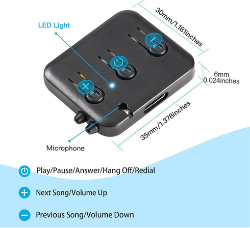 Bluetooth-Module V5.2 Replacement Speakers with Ultra Thin Stereo,Pillow Speaker with Mic, DIY Headset, for Sleep Headphones, Beanie,Headband Side...