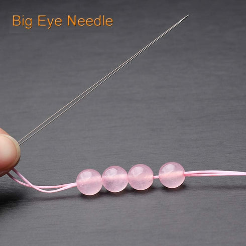 Y-Axis 26 Pcs Assorted Beading Needles Including 6 Pcs Big Eye Beading Needles + 20 Pcs Long Straight Beading Thread Needles with Needle Bottle...