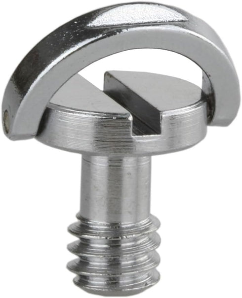 Haoge 1/4"-20 D-Ring Stainless Steel Mounting Fixing Screw for Camera Tripod Monopod Quick Release Plate (Pack of 2)...