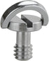 Haoge 1/4"-20 D-Ring Stainless Steel Mounting Fixing Screw for Camera Tripod Monopod Quick Release Plate (Pack of 2)...