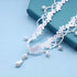 Vintage White Lace Choker Necklace White Teardrop Crystal Choker Necklace Gothic Hollow Lace Necklaces 90s Victorian Tattoo Necklace Jewelry for W...