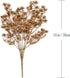 Christmas Artificial Flowers, Golden Baby Breath Gypsophila Plastic Plant Fake Plants for Wedding Bridal Bouquet Party Indoor DIY Home Office Tabl...