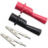 8PCS Multimeter Alligator Clips Set, Test Probe Push On Alligator Clips Crocodile Clamps for Test Leads, 4 Pieces Red +4 Pieces Black (MACTPPC-R-B...