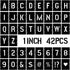 1 Inch Letter Stencils Symbol Numbers Craft Stencils, 42 Pcs Alphabet Stencils Letter Stencil Interlocking Stencil Kit Reusable Plastic Stencils L...