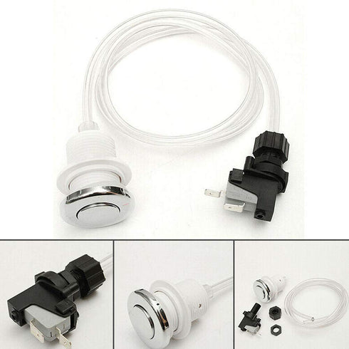 1 Set Pneumatic Switch for Garbage Disposal 16A On Off Push Button Switch for Bath Tub Spa Jetted Whirlpool Jet Set...