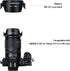 Lens Hood for NIKKOR Z DX 18-140mm F3.5-6.3 VR Lens, Reversible Lens Shade Replace Nikon HB-101 Lens Hood, Compatible with 62mm Filters and 62mm L...