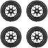 4PCS Replacement Tires for RC 1:10 Car, Racing Off Road Vehicle Tires Rubber Tyre Wheel Rim(Black)...