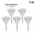 Funnel Polypropylene Plastic 60mm 2.5" Diameter 5-Pack...
