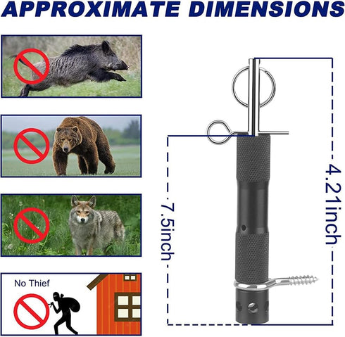 1Pc Perimeter Trip Alarm Black, Early Warning Security System Camping Trip Wire Alarm Device for Camping Hiking and Property Safety...